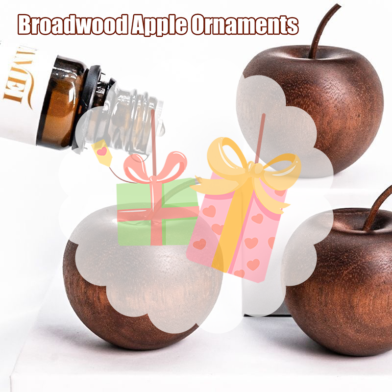 Car Fragrance Diffuser - 1PCS Of Wooden Apple Shaped Essential