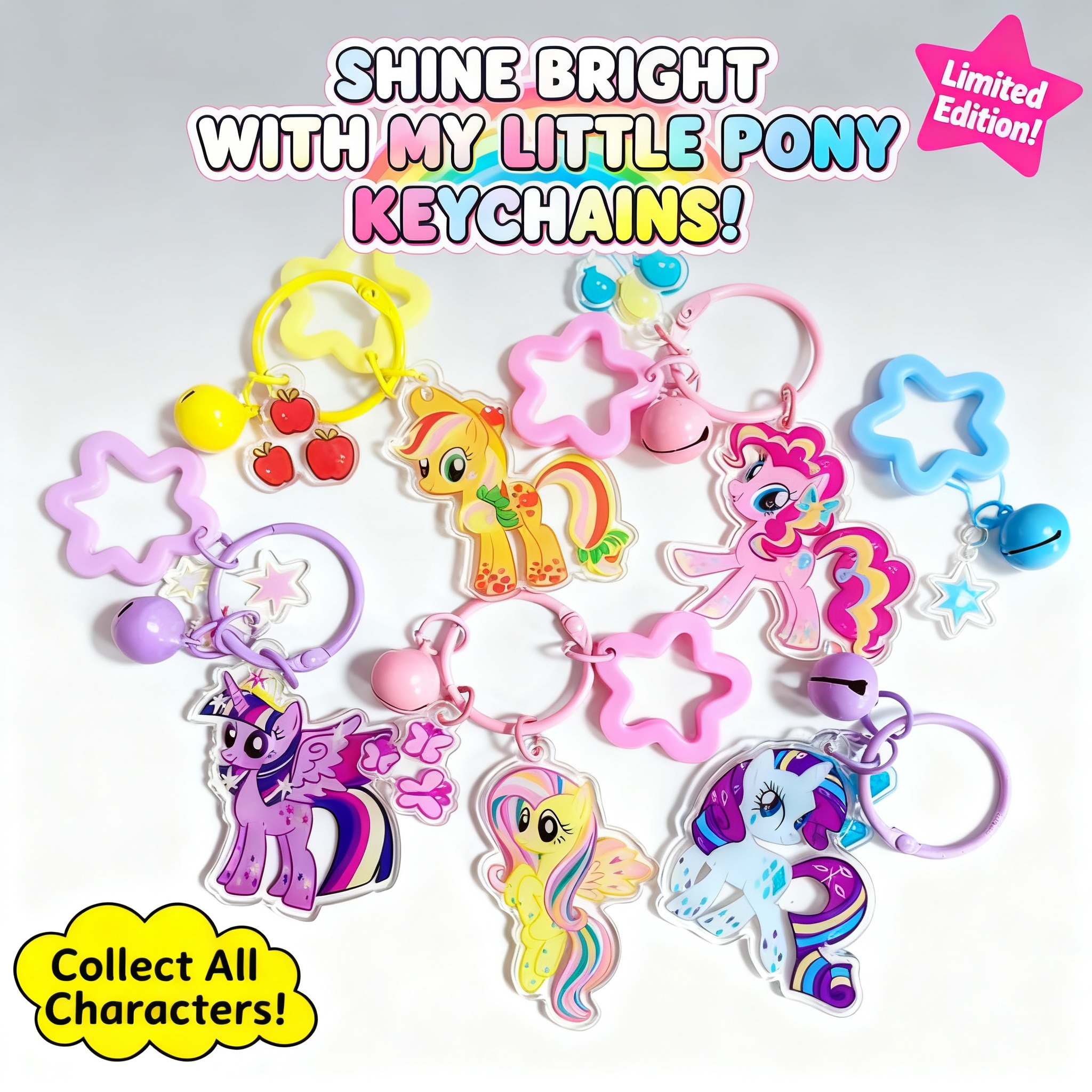 Car Accessories For Decoration - Anime Kawaii Unicorn Keychain Fashion Key