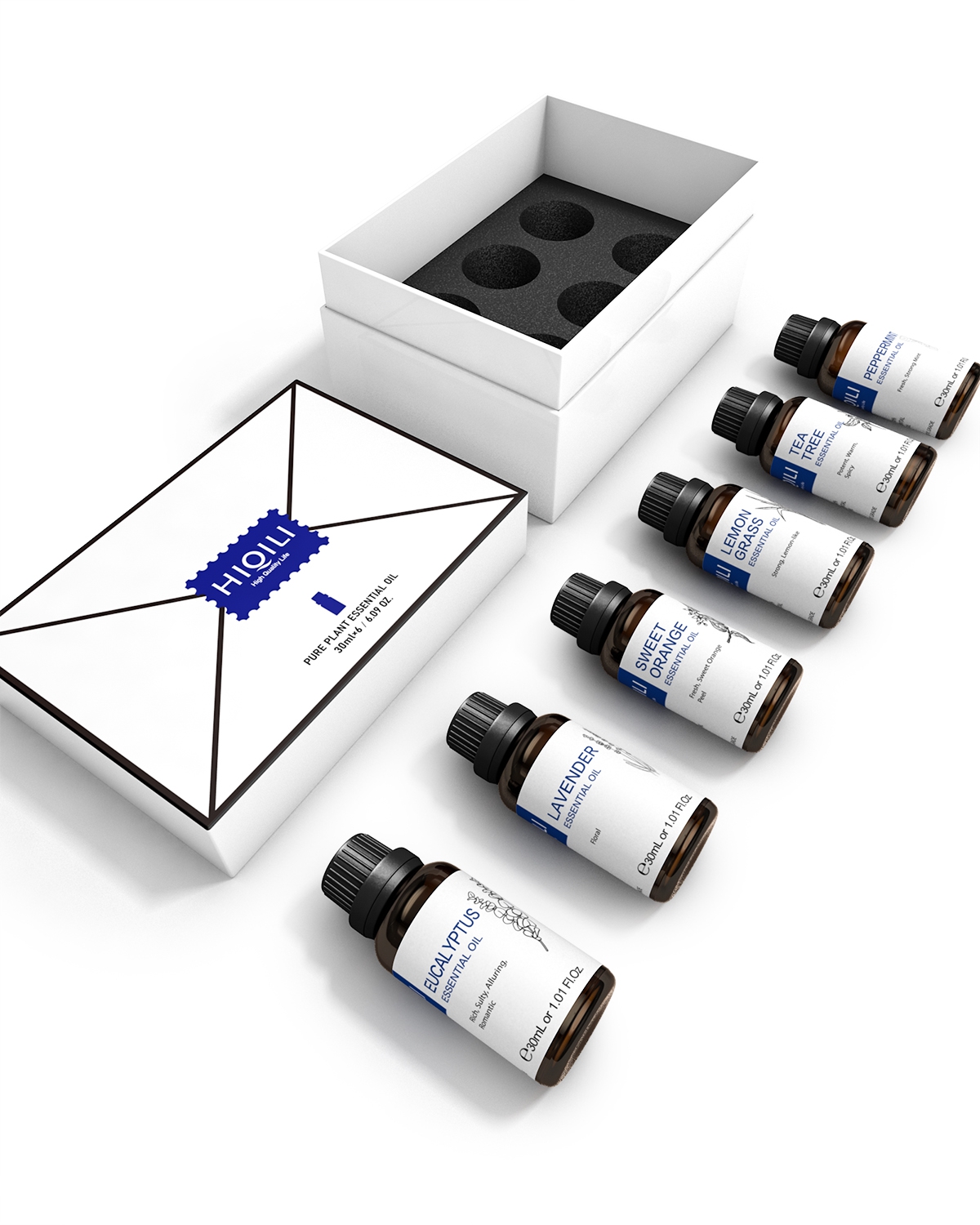 Car Fragrance Diffuser - HIQILI 30ML 6-piece Set, Exquisite Gift