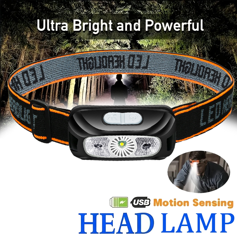 Led Headlight Bulbs - Rechargeable LED Sensor Headlamp Head Torch