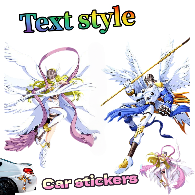 Car Accessories Japan - Digimon Car Sticker Cute Fashion Cartoon