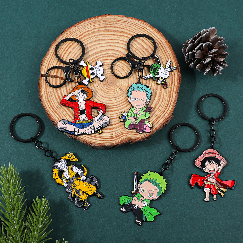 Car Accessories For Decoration - One Piece Anime Keychain Featuring Monkey