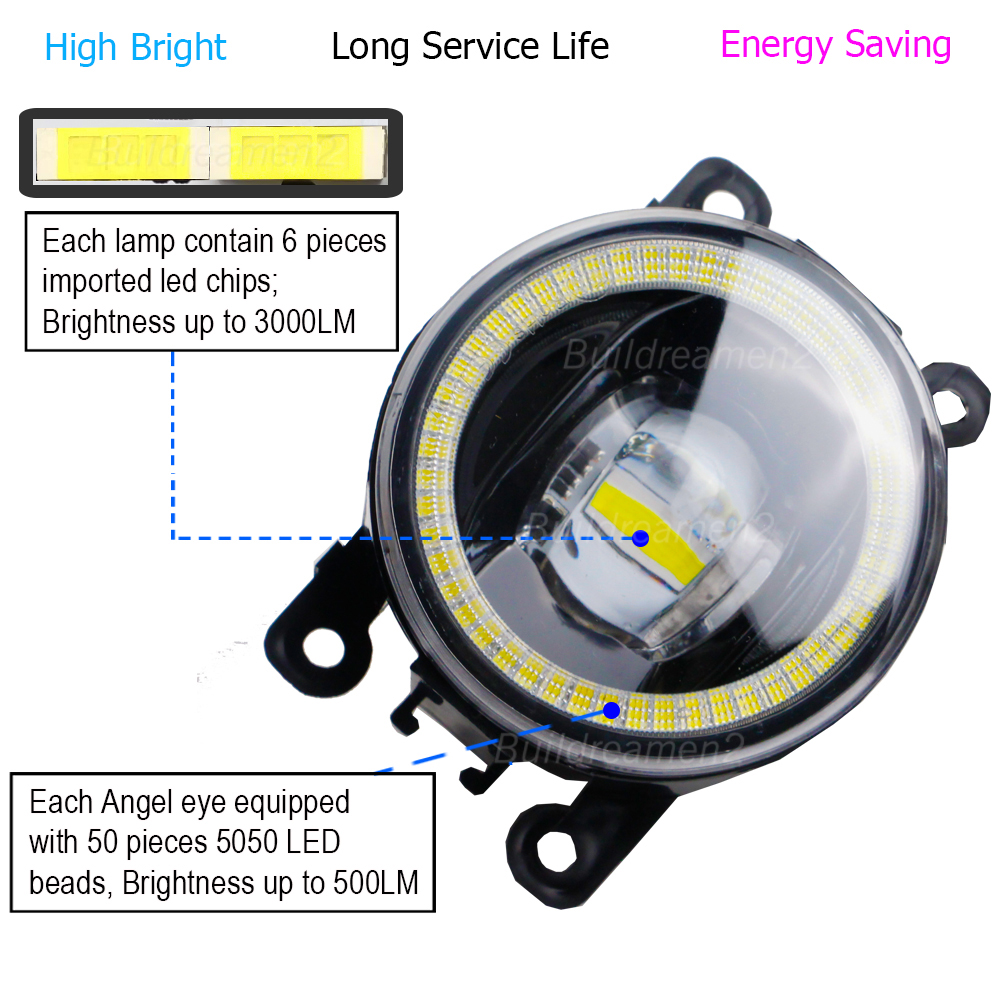 2 X 30W Car LED Angel Eye Fog  – обзор и цена Car Accessories Xcent