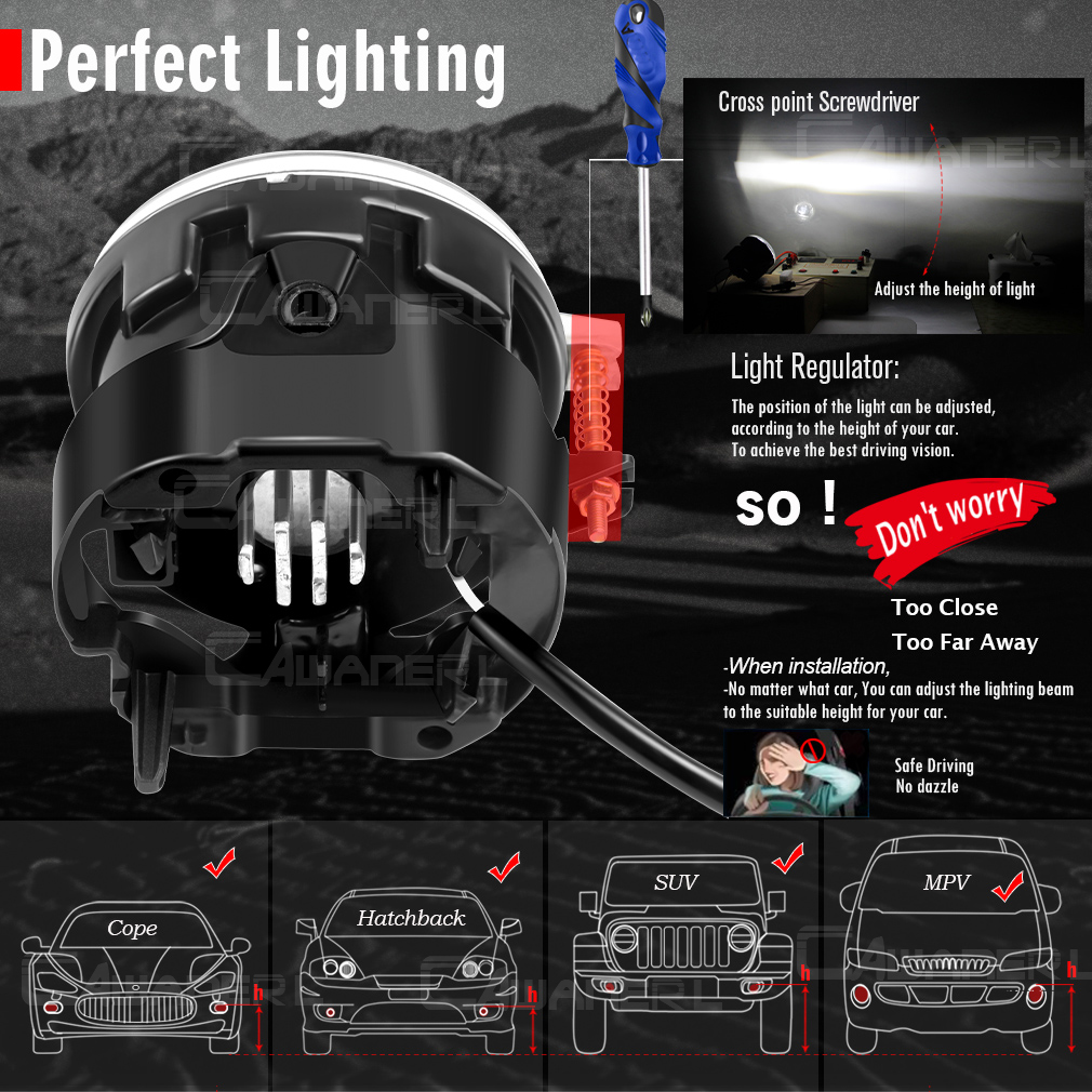 2 X Car LED Fog Light Angel Ey – обзор и цена Car Accessories Xcent