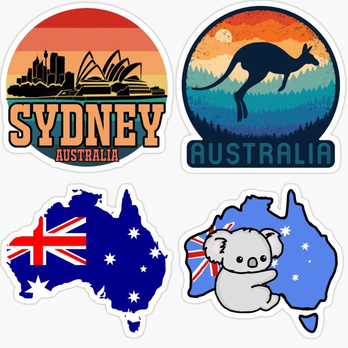 Australia Map BUMPER STICKER V – обзор и цена Car Accessories Australia