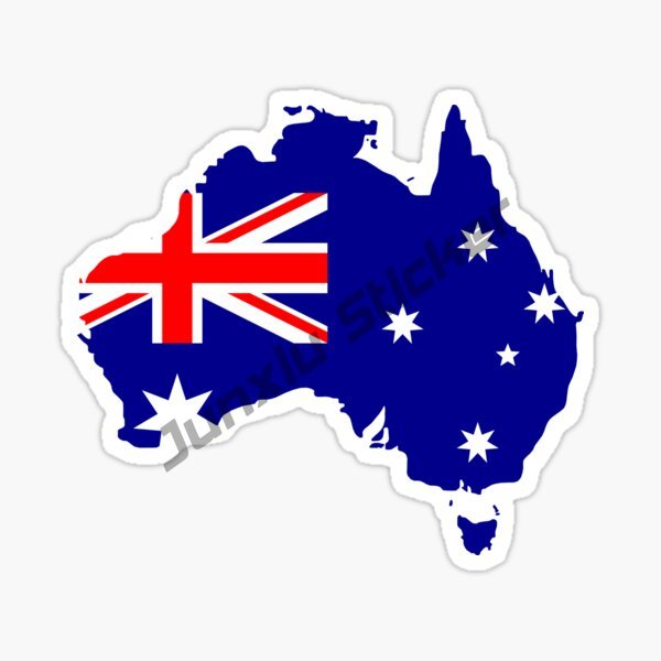 Australia Map BUMPER STICKER V – обзор и цена Car Accessories Australia