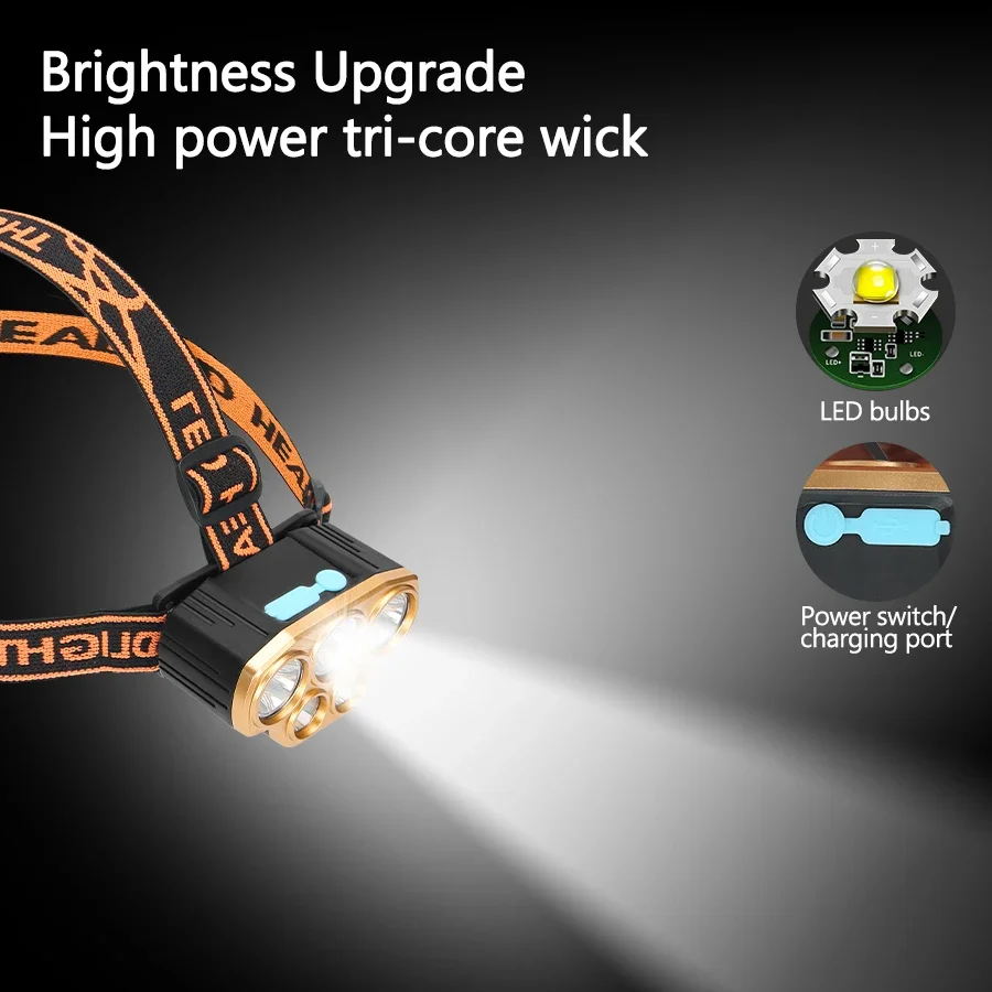 Rechargeable 5 LED Headlight U – обзор и цена Led Headlight Bulbs