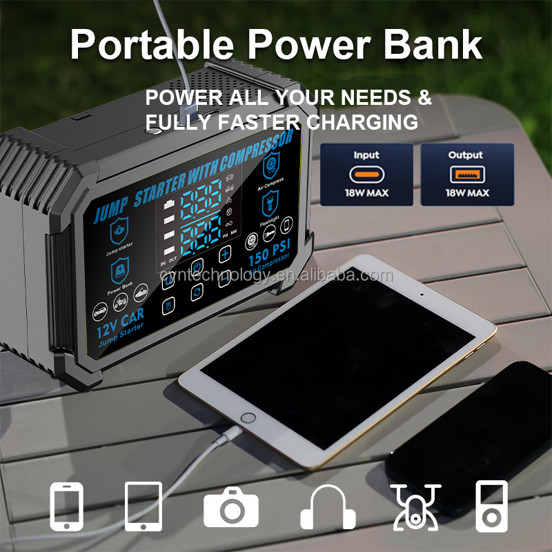 Portable 2000A Peak Jump Start – обзор и цена Portable Jump Starter