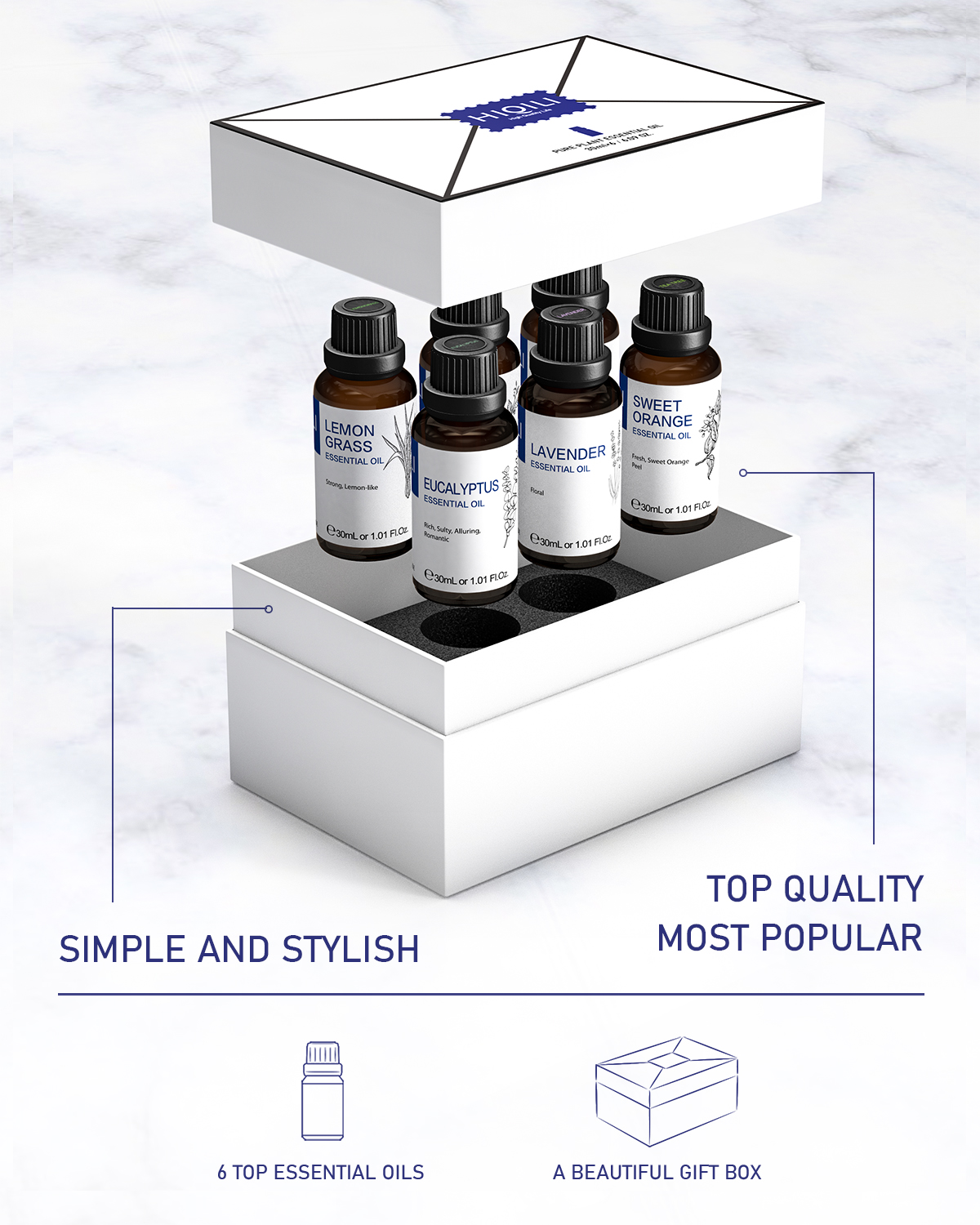 HIQILI 30ML 6-piece Set, Exqui – обзор и цена Car Fragrance Diffuser