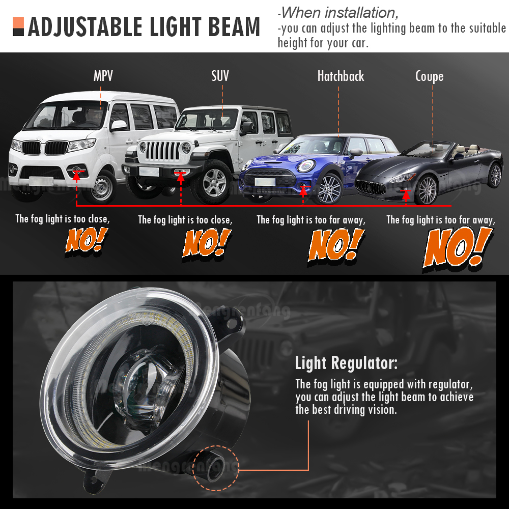 2 X Car Front Fog Light Assemb – обзор и цена Car Accessories Xcent