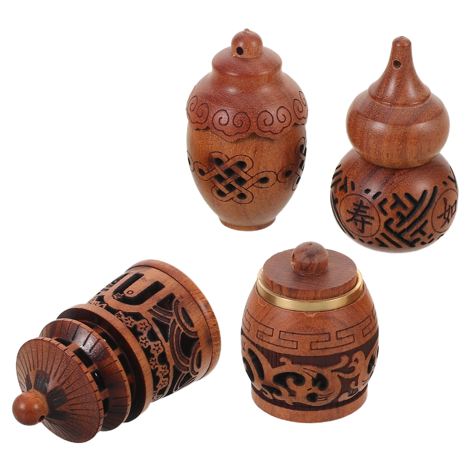 4Pcs Wooden Hollow Carved Diff – обзор и цена Car Fragrance Diffuser