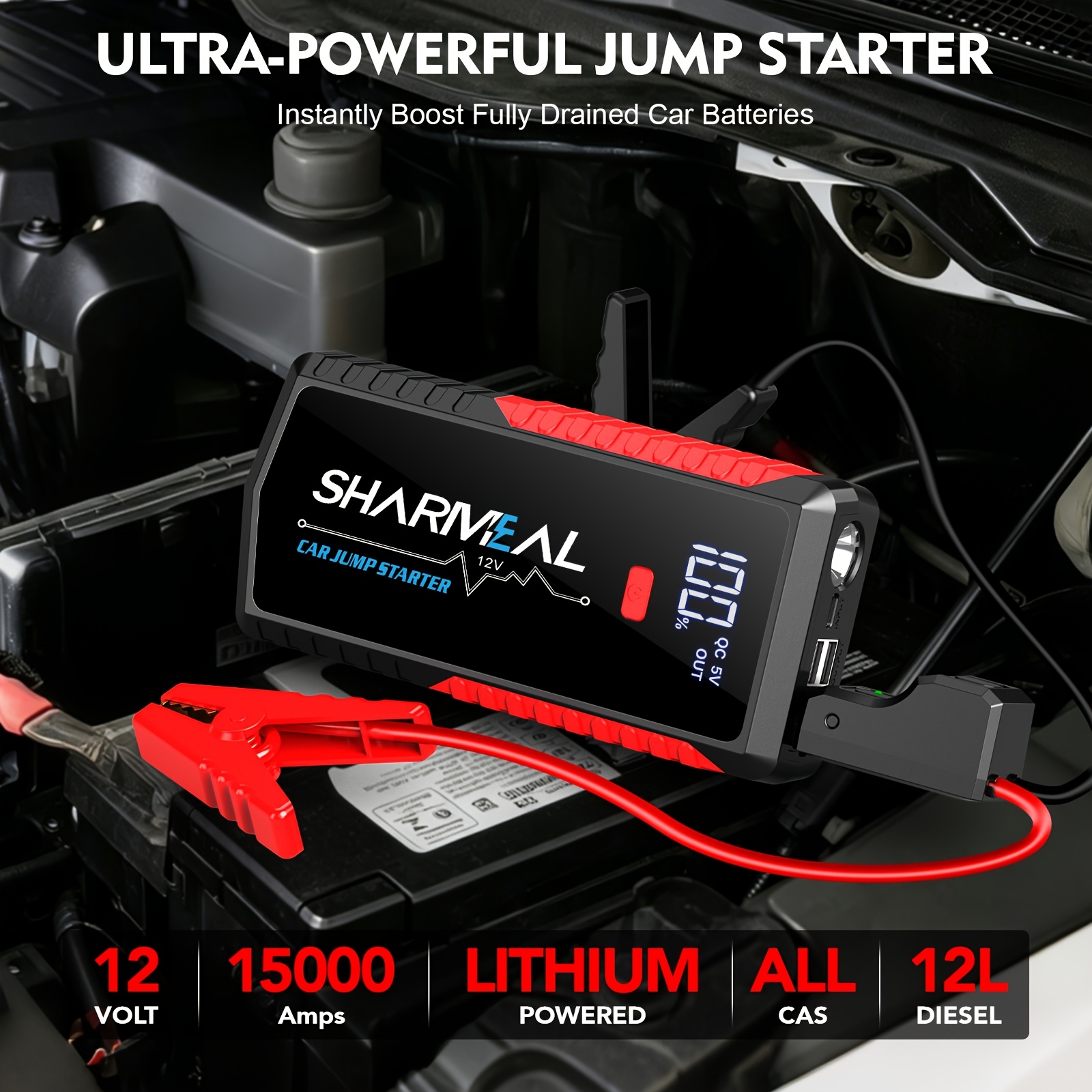 10000A/13000A/15000A Single-St – обзор и цена Portable Jump Starter