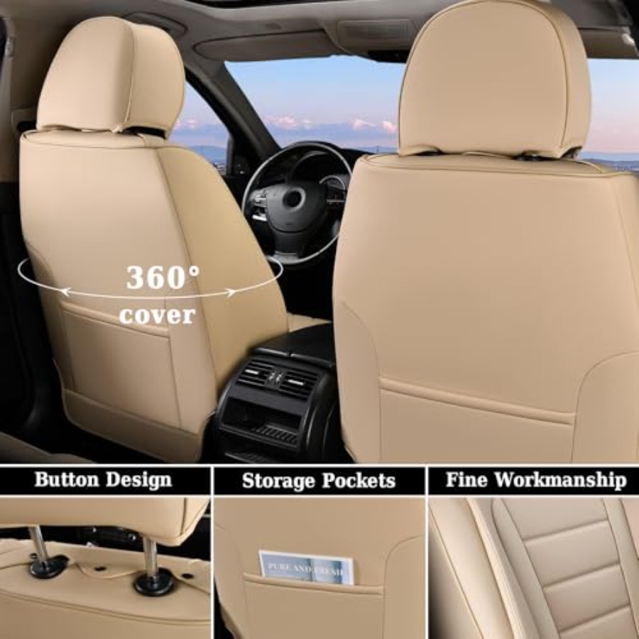 Front Seat Car Seat Covers Bei – обзор и цена Leather Car Seat Cover