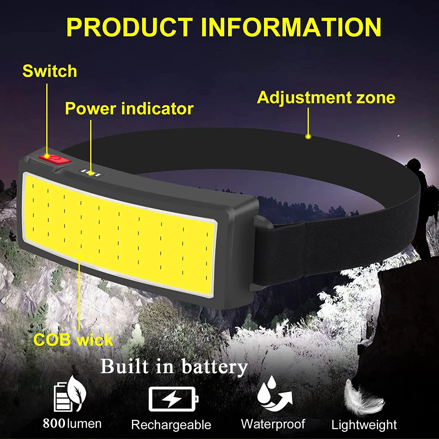 COB Portable LED Headlights Ou – обзор и цена Led Headlight Bulbs