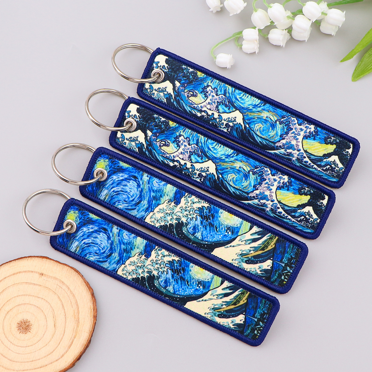 Van Gogh Embroidery Key Fobs K – обзор и цена Car Accessories Japan