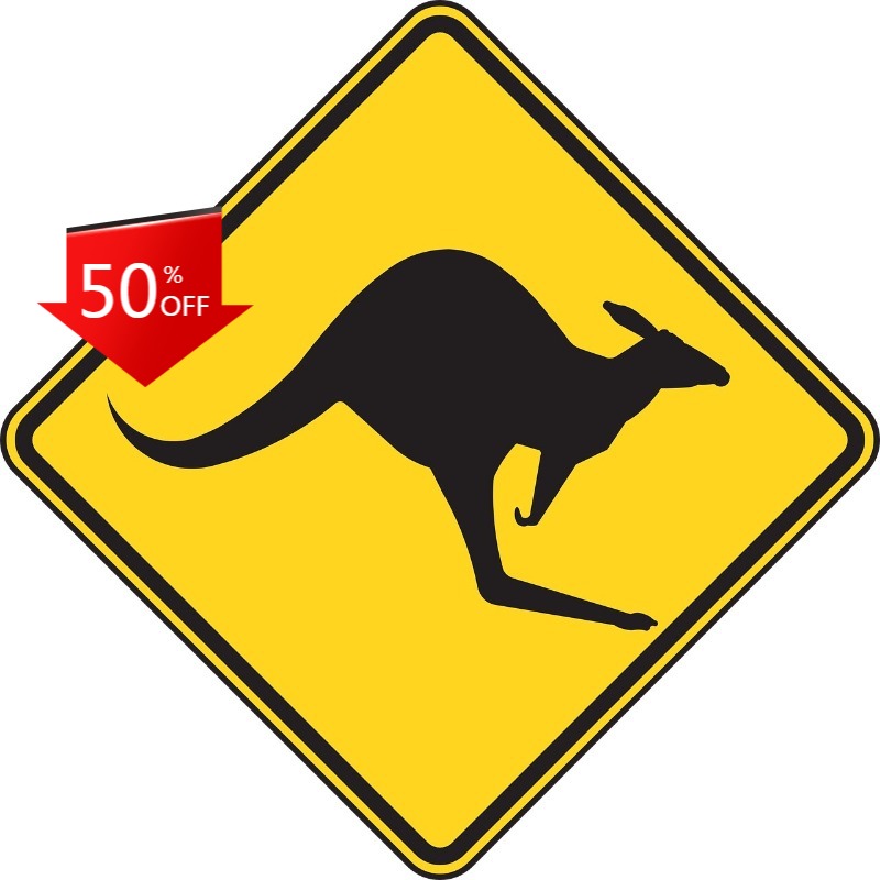 Kangaroo Sticker Crossing Sign – обзор и цена Car Accessories Australia