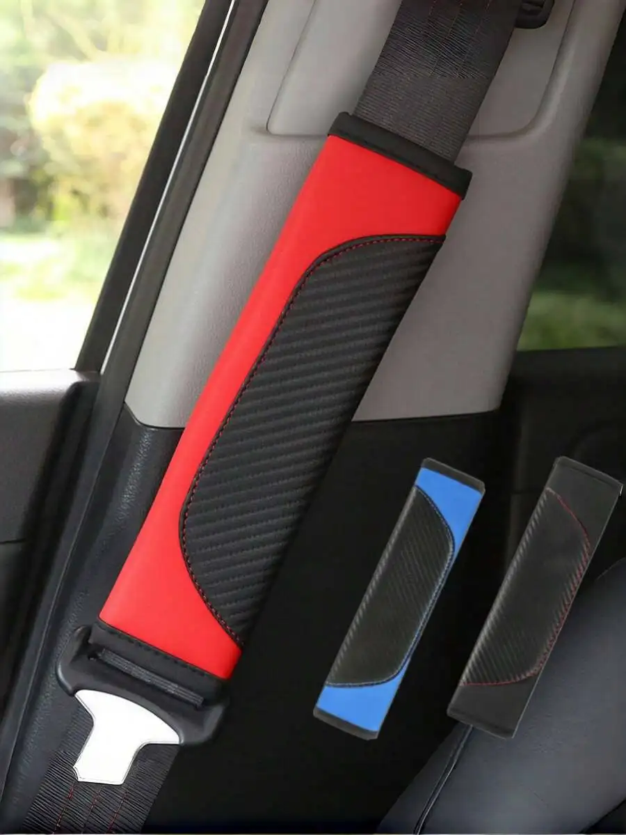 2pcs Universal Car Seat Belt S – обзор и цена Leather Car Seat Cover