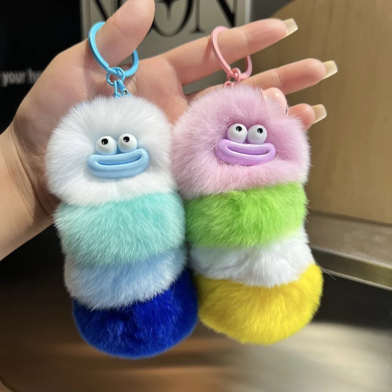 Funny Plush Caterpillar Keycha – обзор и цена Car Accessories Japan