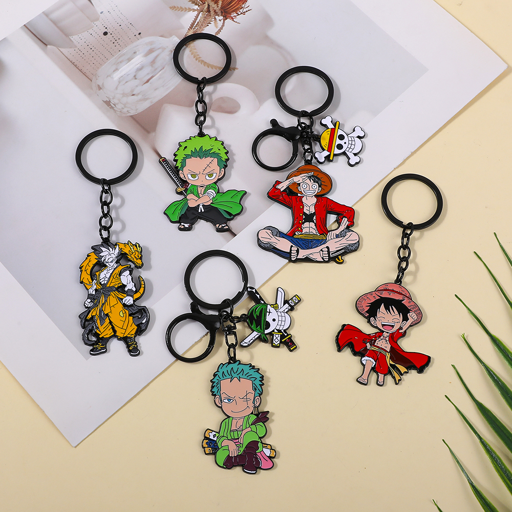 One Piece Anime Keychain Featu – обзор и цена Car Accessories For Decoration