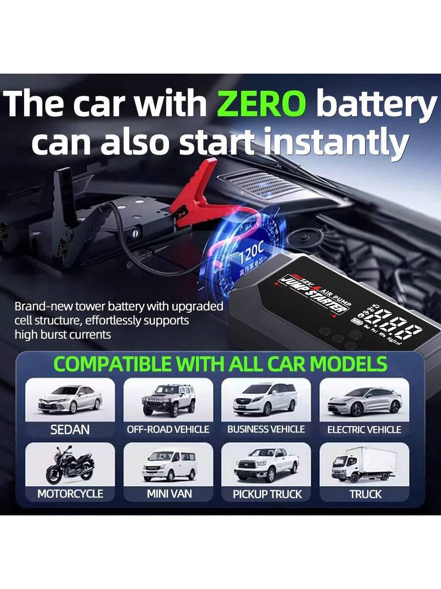 12V 8000A Portable Smart Jump  – обзор и цена Portable Jump Starter