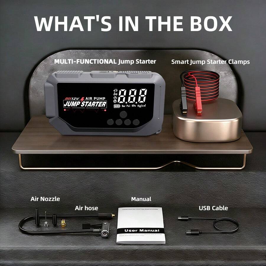 12V 8000A Portable Smart Jump  – обзор и цена Portable Jump Starter