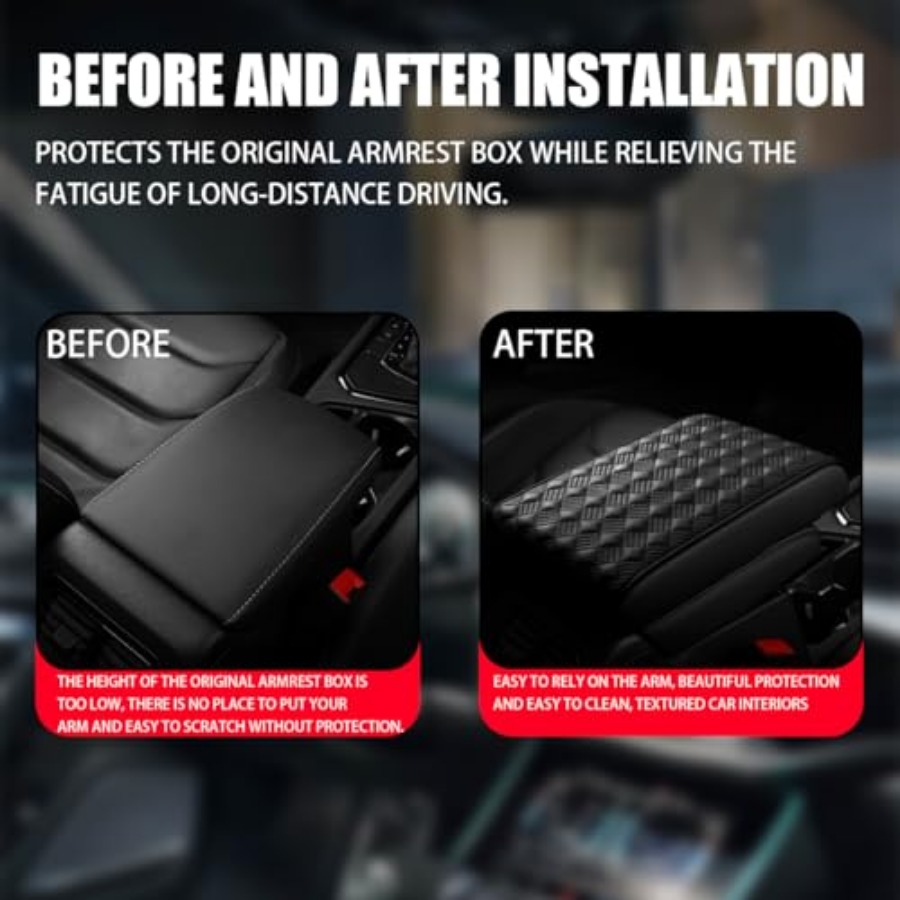 Car Armrest Cushion, Automotiv – обзор и цена Leather Car Seat Cover