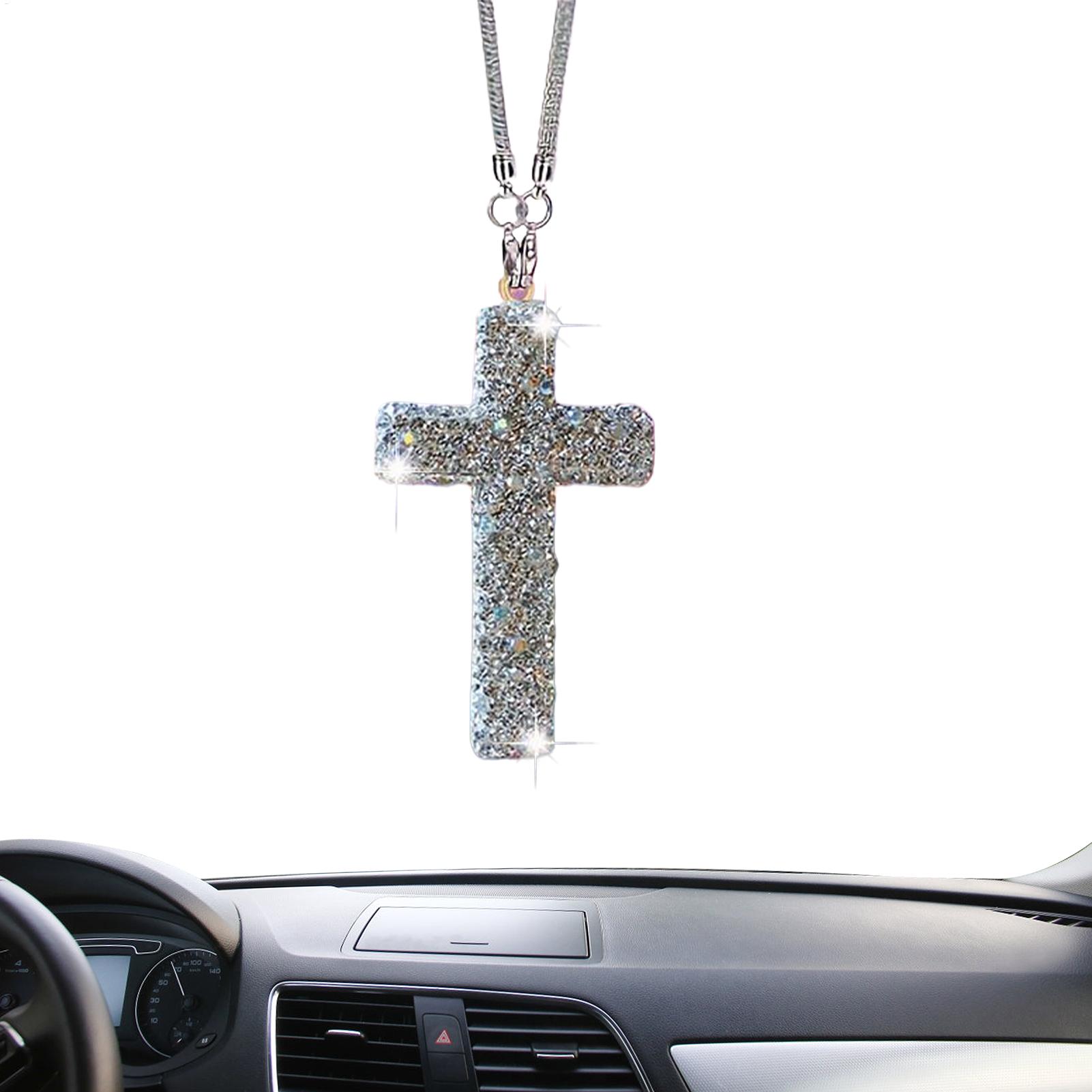 Car Pendant Cross Crystal Rhin – обзор и цена Car Accessories For Women
