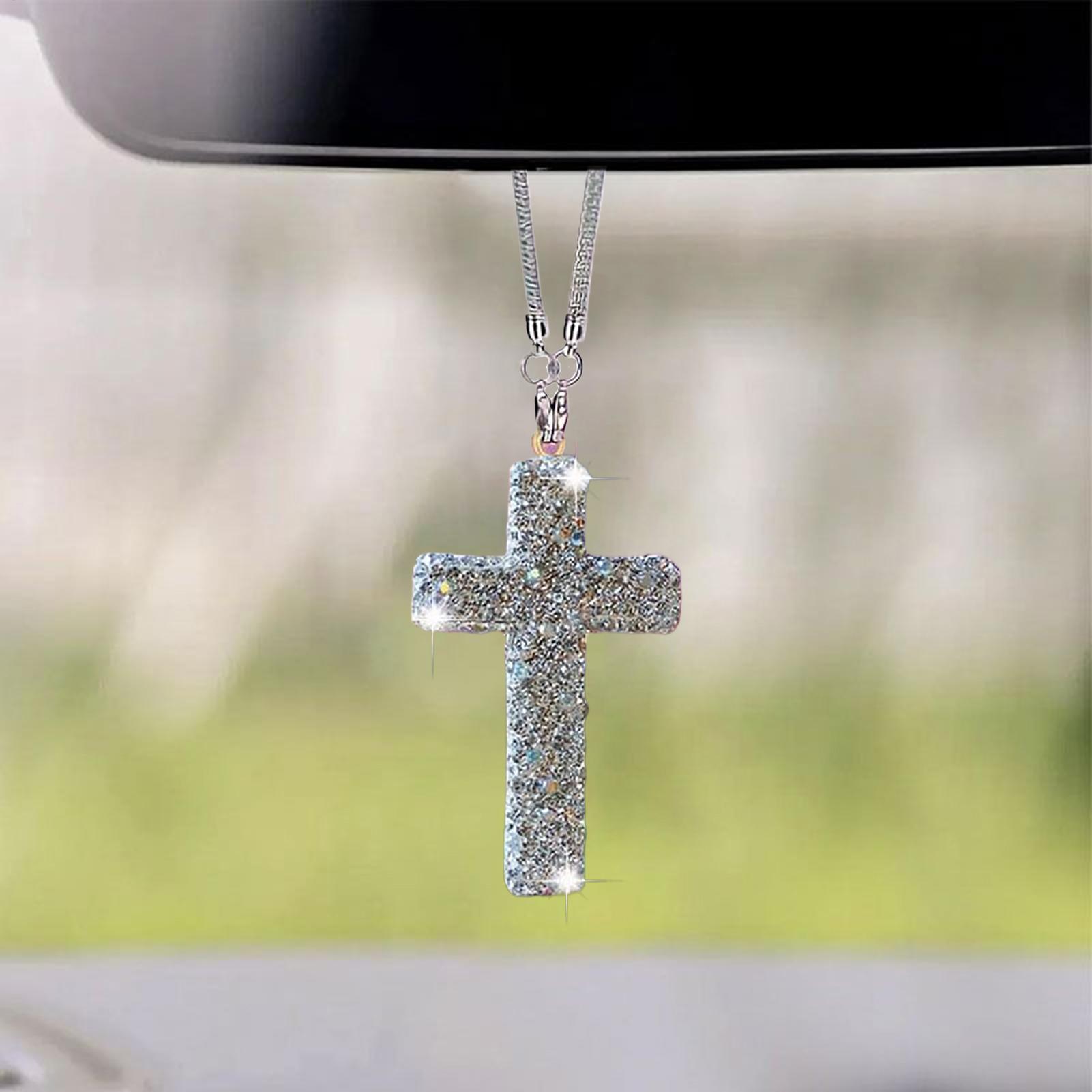 Car Pendant Cross Crystal Rhin – обзор и цена Car Accessories For Women