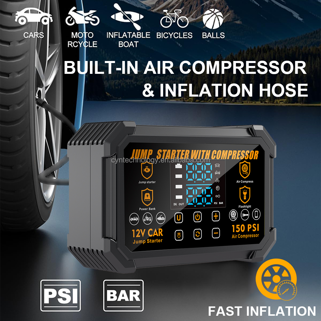 Portable 3000A Peak 22200mAh H – обзор и цена Portable Jump Starter